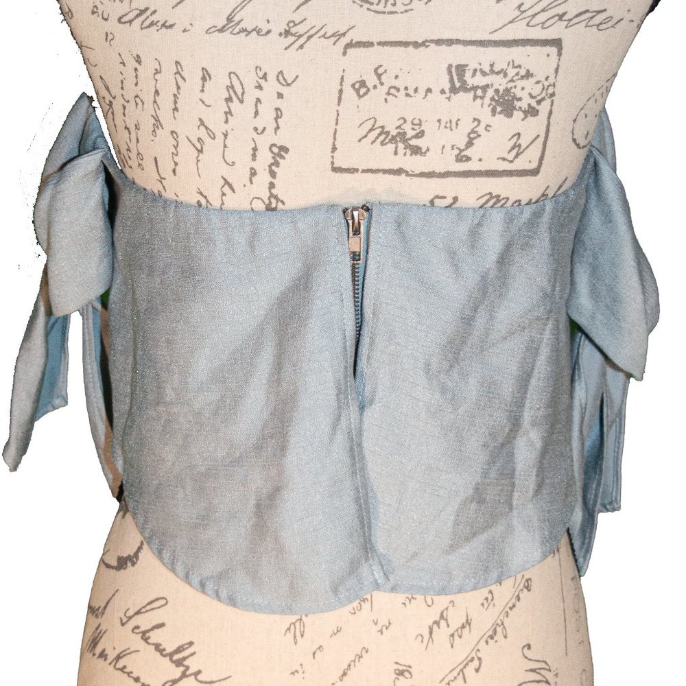 Off the Shoulder w/ Tie Sleeves Crop Top Shareen Collections Australia - Picture 2 of 3